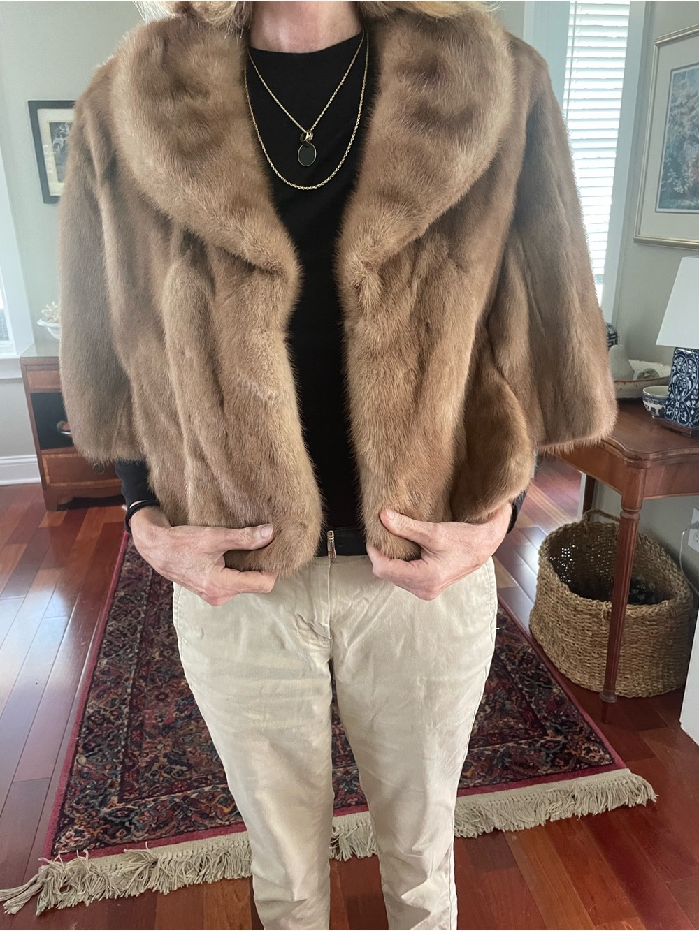 Vintage Mink Fur Stole - Women's Elegant Jacket